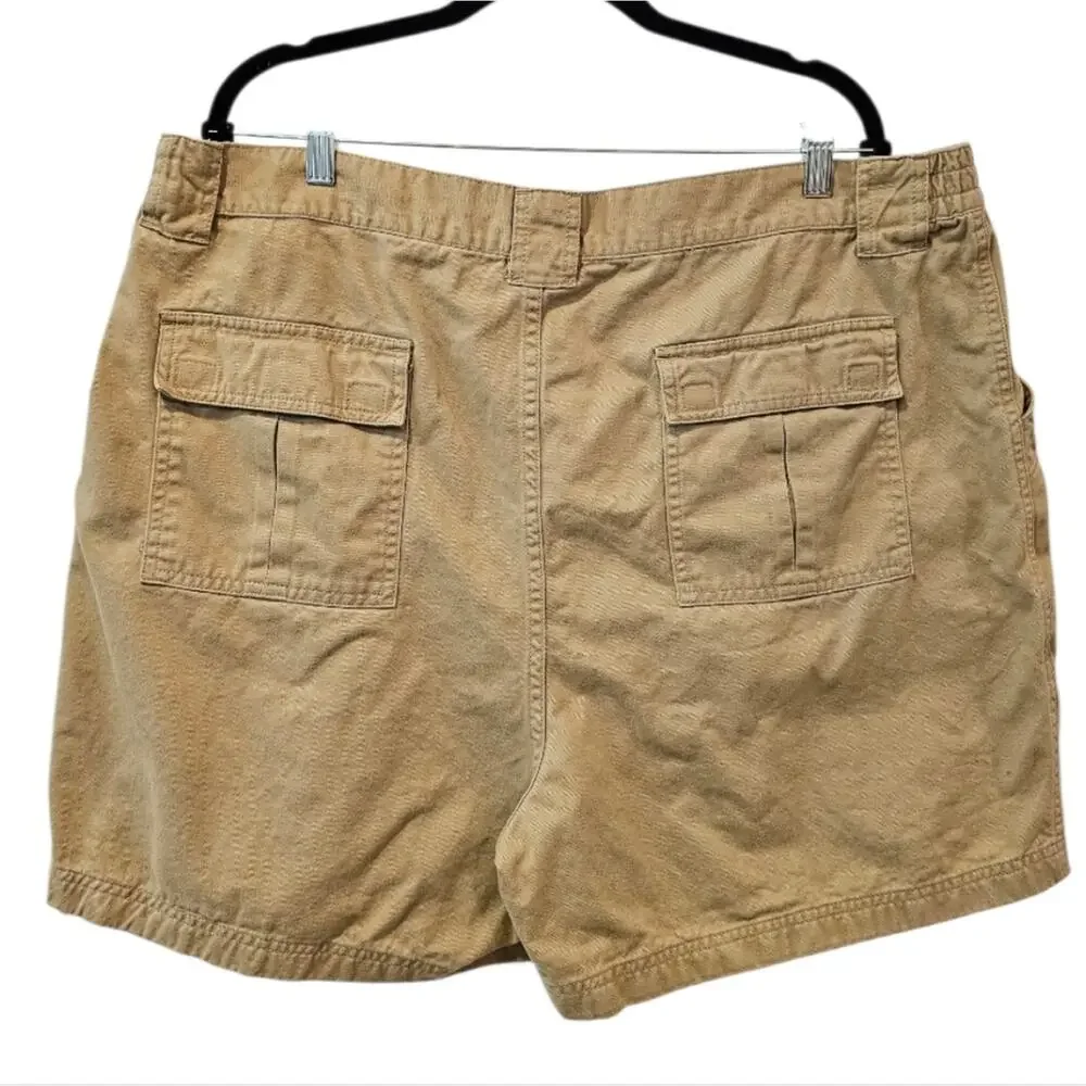 Timber Creek By Wrangler Cargo Khaki 100% Cotton Shorts Size 44 - Picture 7 of 7